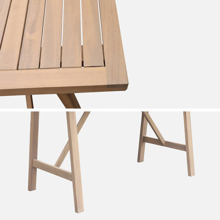 sweeek - Houten acacia tuin eettafel voor 4 personen
