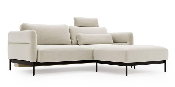 NADUVI Collection 3-zitsbank Selene met poef