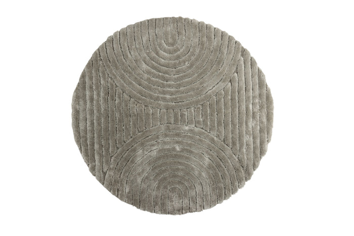 Fjôrd - Vloerkleed Greige - Ø200cm - Niklas