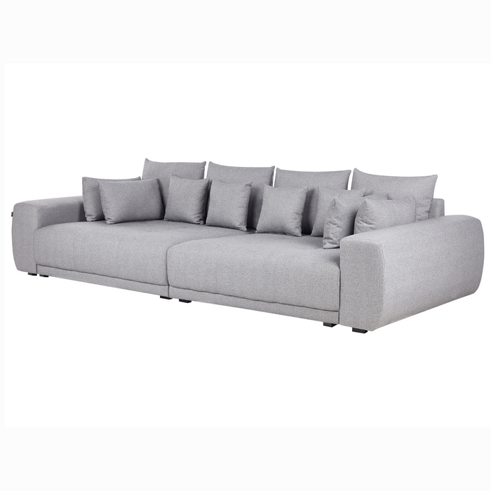 Beliani - TORPO - Bank XXL - Lichtgrijs - Polyester