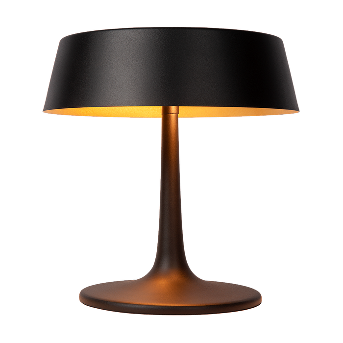 Atmooz - Tafellamp Matcha - Zwart & Goud - Ø 28 cm - Metaal - Dimbaar