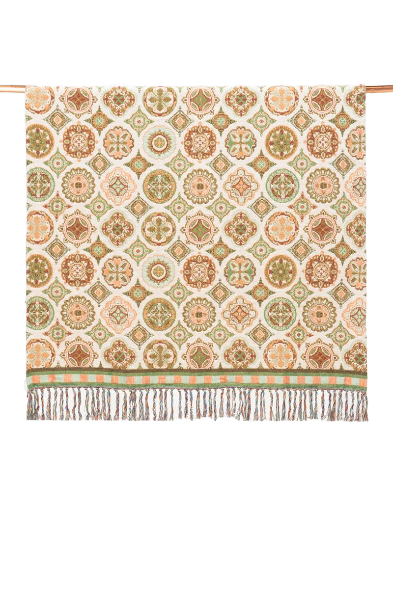 Sissy-Boy Multicolour jacquard geweven deken met print (130x180 CM)