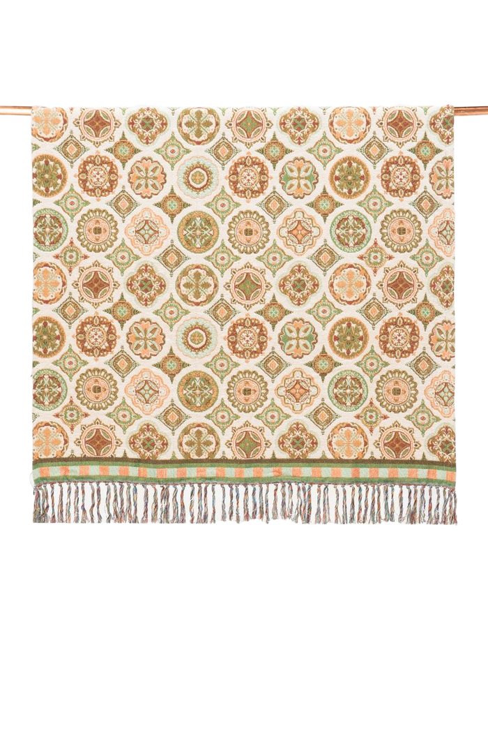 Sissy-Boy Multicolour jacquard geweven deken met print (130x180 CM)