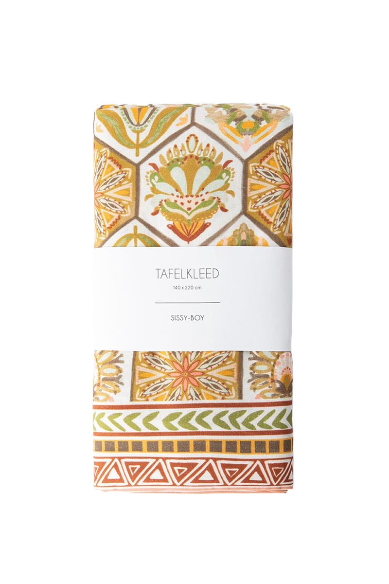 Sissy-Boy Multicolour tafelkleed met bloemenprint (140x220 cm)