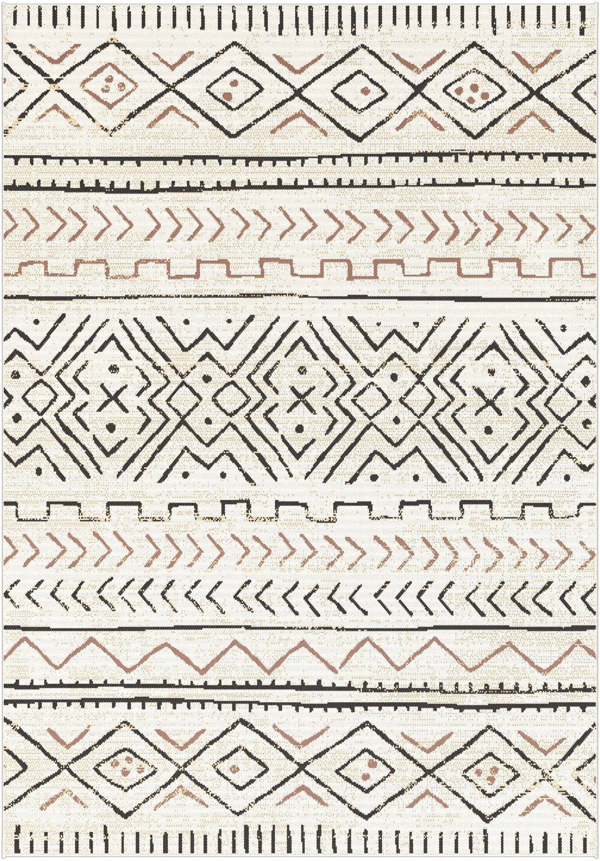 Malawi karpet - 200x290 cm - oker