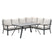 Sergio lounge-diningset - 3-delig - rechts -carbon black-desert sand