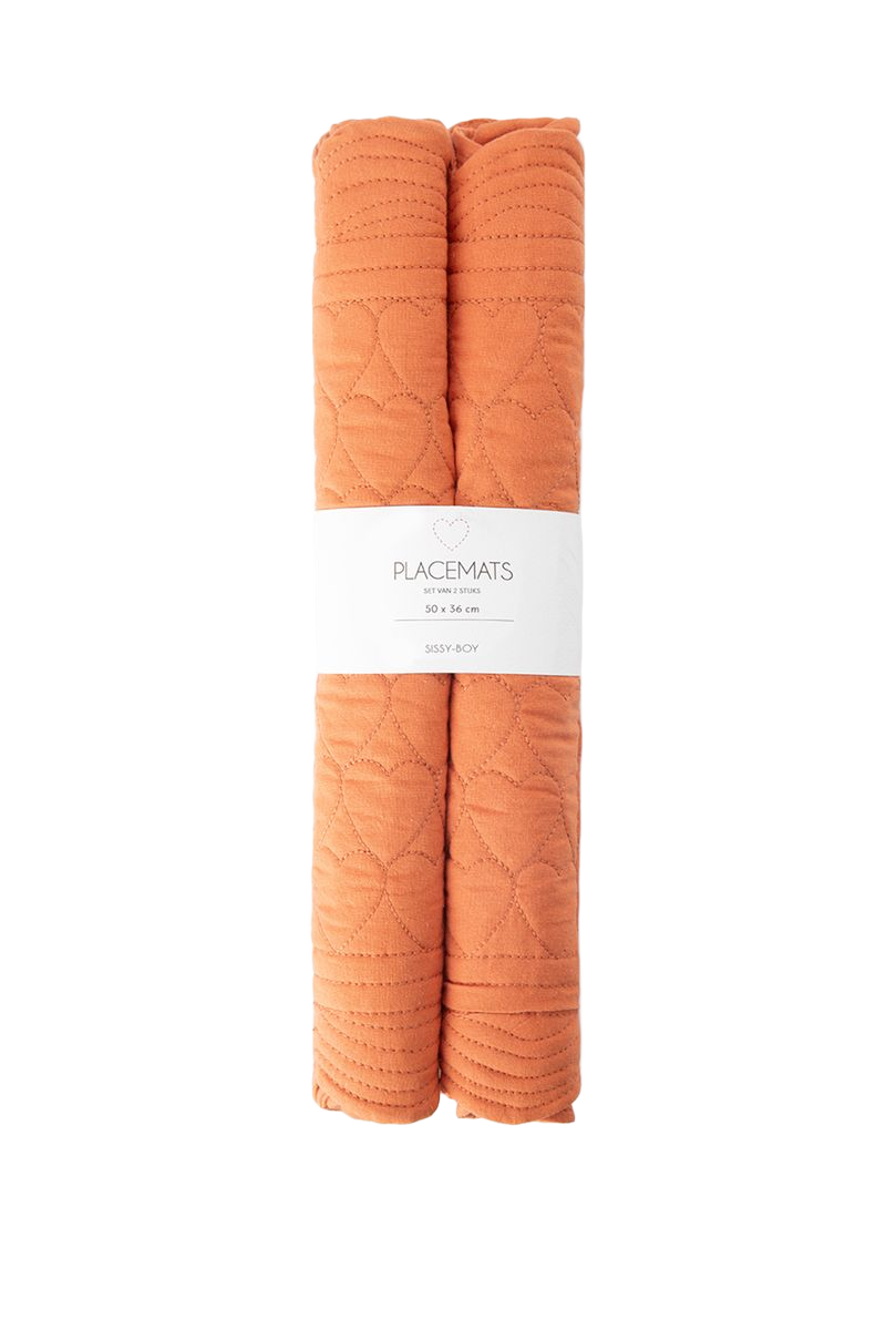 Sissy-Boy Roze placemat set met hartjesprint-2st.
