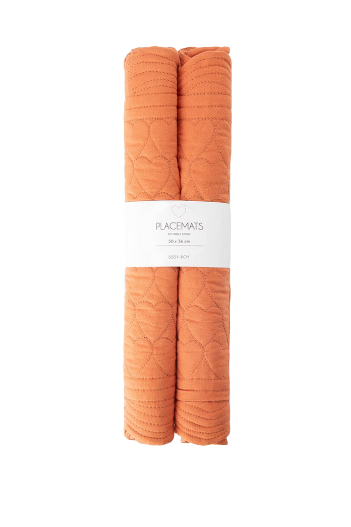 Sissy-Boy Roze placemat set met hartjesprint-2st.