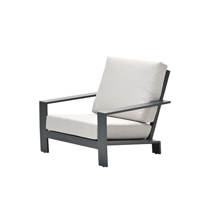 Lincoln lounge fauteuil - carbon black - desert sand