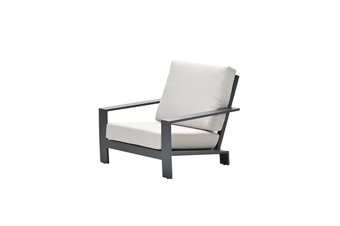 Lincoln lounge fauteuil - carbon black - desert sand