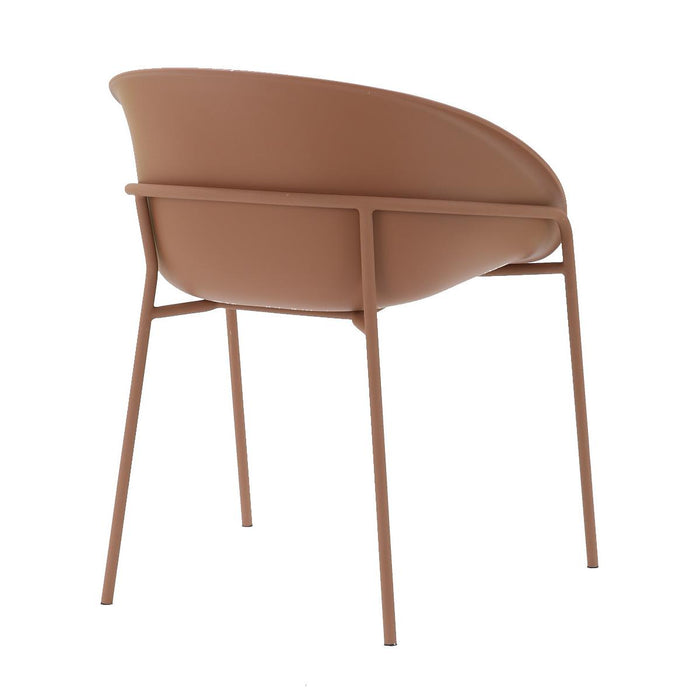 DS4U - Ella kunststof eetkamerstoel - terracotta