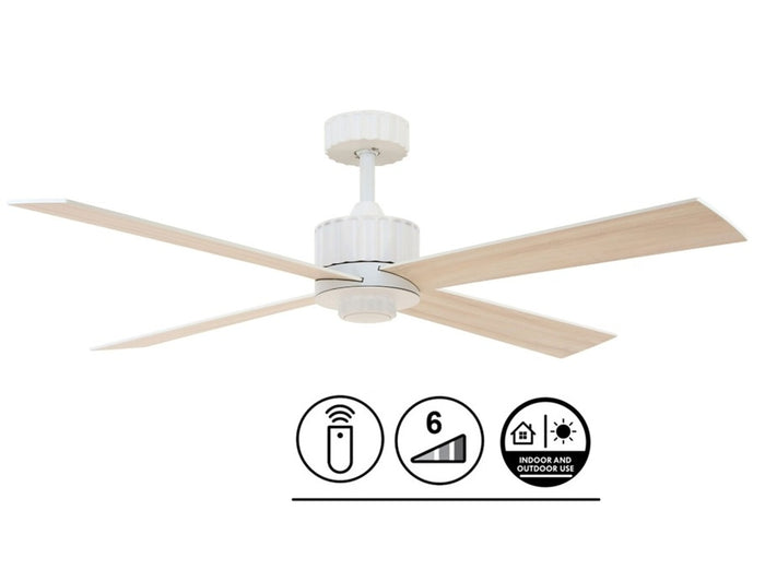 Lucci Air Plafondventilator Airfusion Newport Wit 9W Led Ø 137cm Incl.