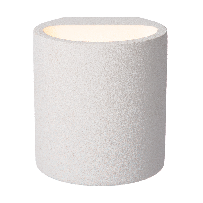 Atmooz Antonio Wandlamp - 11x10x12 cm - Wit Gips - Verfbaar