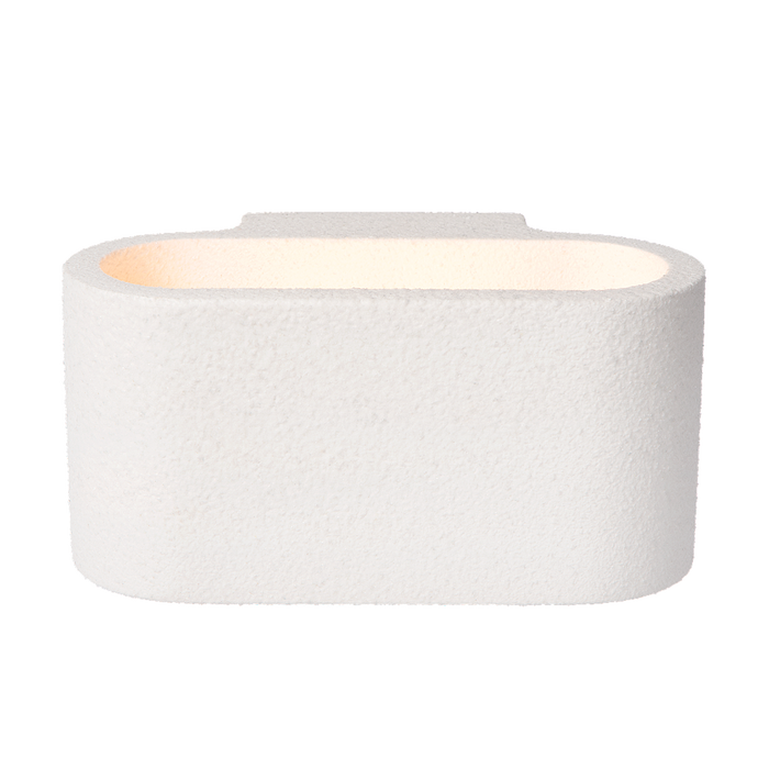 Atmooz Juan Wandlamp - 18x10x9 cm - Wit Gips - Modern Design