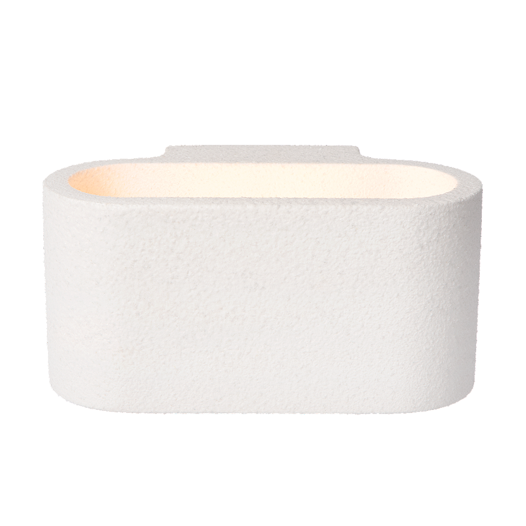 Atmooz Juan Wandlamp - 18x10x9 cm - Wit Gips - Modern Design