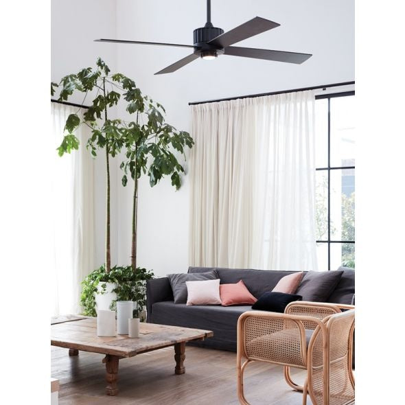 Lucci Air Plafondventilator Airfusion Newport Zwart 9W Led Ø 137cm