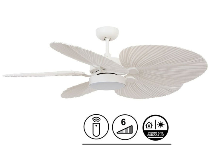 Lucci Air Plafondventilator Airfusion Bali Wit incl. 18W Led Ø 132cm