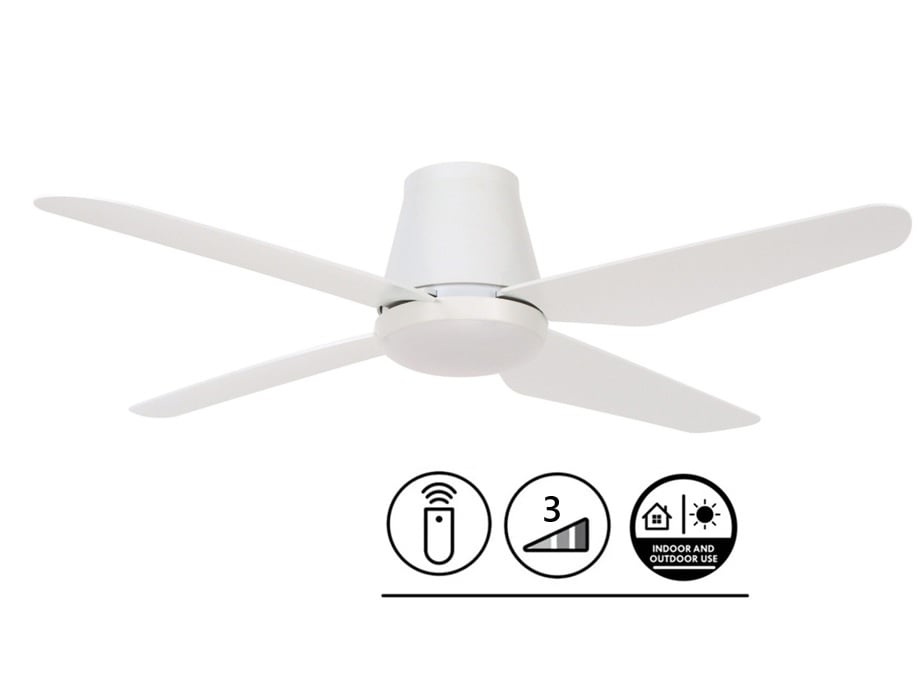 Lucci Air Plafondventilator Aria Wit Coastal Led Afstandsbediening Ø