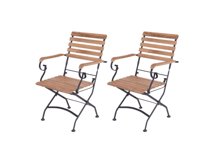 Inklapbare tuinstoel Toscana - 2 stuks