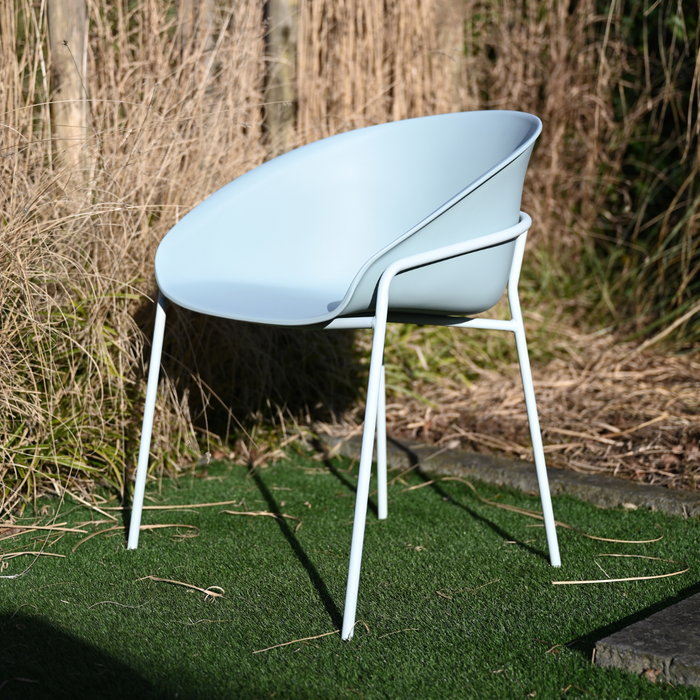 DS4U - Ella kunststof eetkamerstoel - lichtblauw