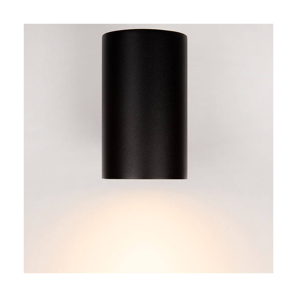 Atmooz Wandlamp Lilith - Zwart - 15 cm Hoog - Metaal - IP65 Waterbestendig - GU10 Fitting - Moderne Downlight - Buitenlamp