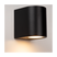 Atmooz Wandlamp Erynn - Zwart - 10 cm Hoog - Metaal - IP65 Waterbestendig - GU10 Fitting - Moderne Downlight - Buitenlamp