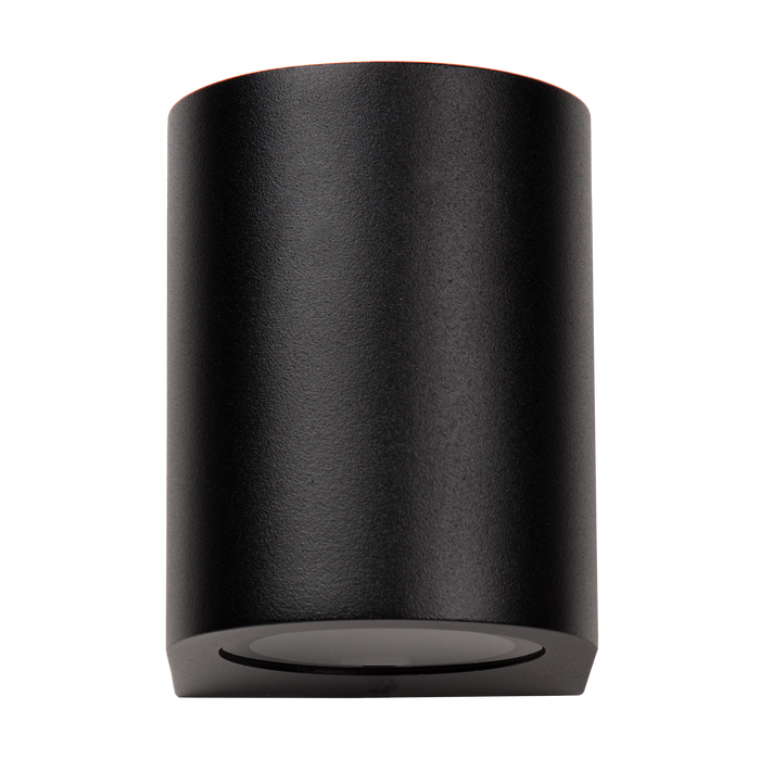 Atmooz Wandlamp Erynn - Zwart - 10 cm Hoog - Metaal - IP65 Waterbestendig - GU10 Fitting - Moderne Downlight - Buitenlamp