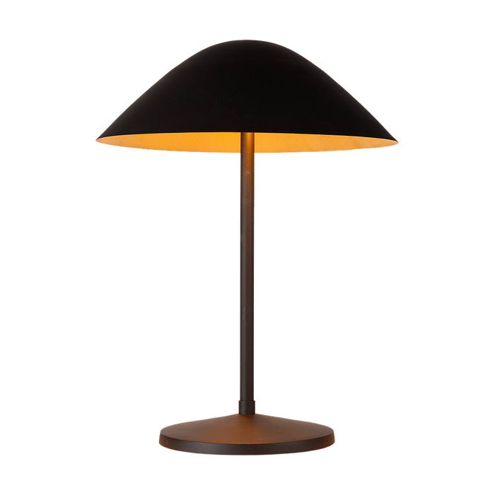 Atmooz Elan - Tafellamp - Zwart & Goud - 2 Lichtpunten - Paddestoel