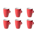 Maastricht Porselein Beker Bart Colour Cafe 23 cl Rood 6 stuks