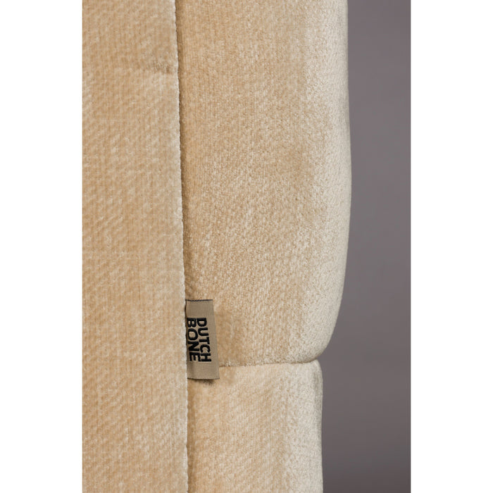 Dutchbone Douglas 3-zitsbank Velours Beige
