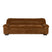 Dutchbone Douglas 3-zitsbank Velours Cognac Bruin