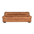 Dutchbone Douglas 3-zitsbank Leer Cognac Bruin