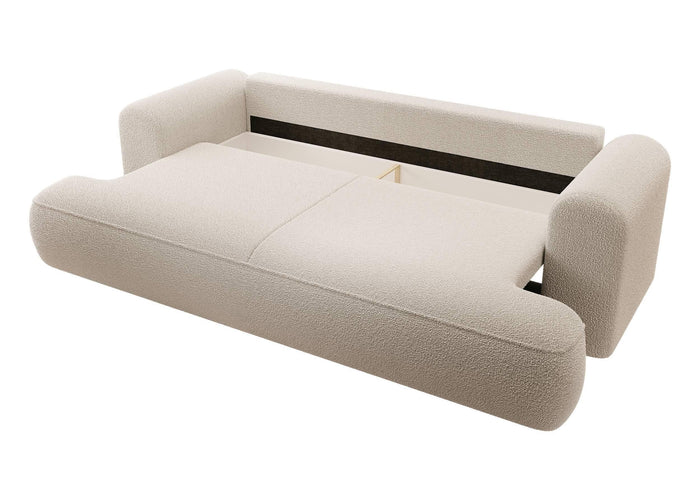 NADUVI Collection 3-zitbank Philipa bouclé met slaapfunctie