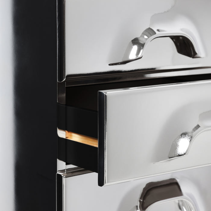 HKliving Chest Ladekast - 6 Lades - Chrome