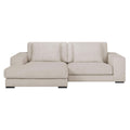 by fonQ Snug 2-zits Hoekbank met Chaise Longue Links - Crème