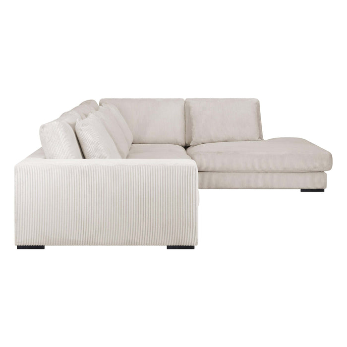 by fonQ Snug 4-zits Hoekbank met Chaise Longue Rechts - Crème