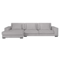 by fonQ Snug 3-zits Hoekbank met Chaise Longue Links - Lichtgrijs
