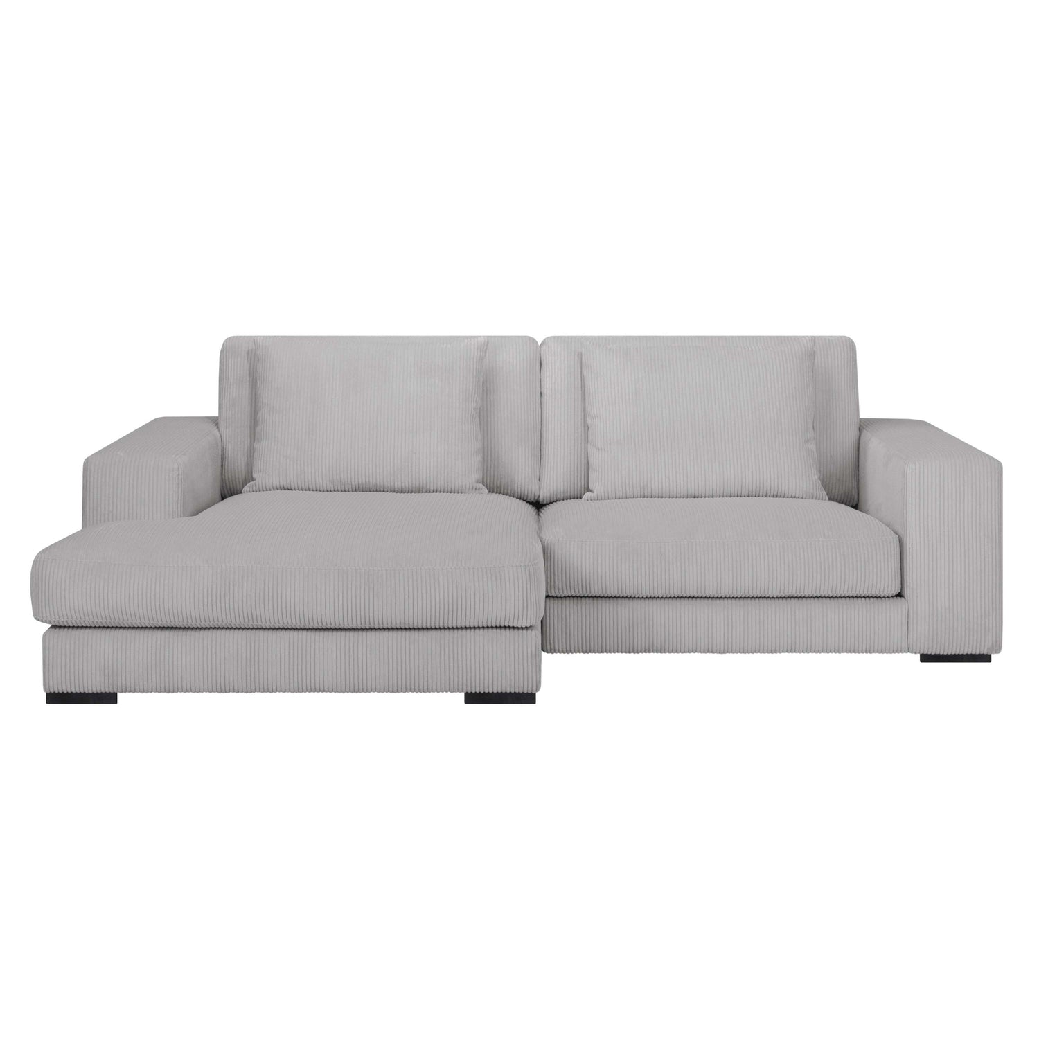 by fonQ Snug 2-zits Hoekbank met Chaise Longue Links - Lichtgrijs