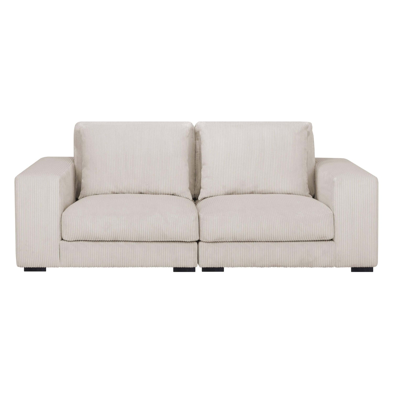 by fonQ Snug 2,5-zitsbank - Rib - Crème