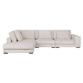 by fonQ Snug 4-zits Hoekbank met Chaise Longue Links - Crème
