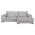 by fonQ Snug 2-zits Hoekbank met Chaise Longue Rechts - Lichtgrijs