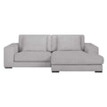 by fonQ Snug 2-zits Hoekbank met Chaise Longue Rechts - Lichtgrijs