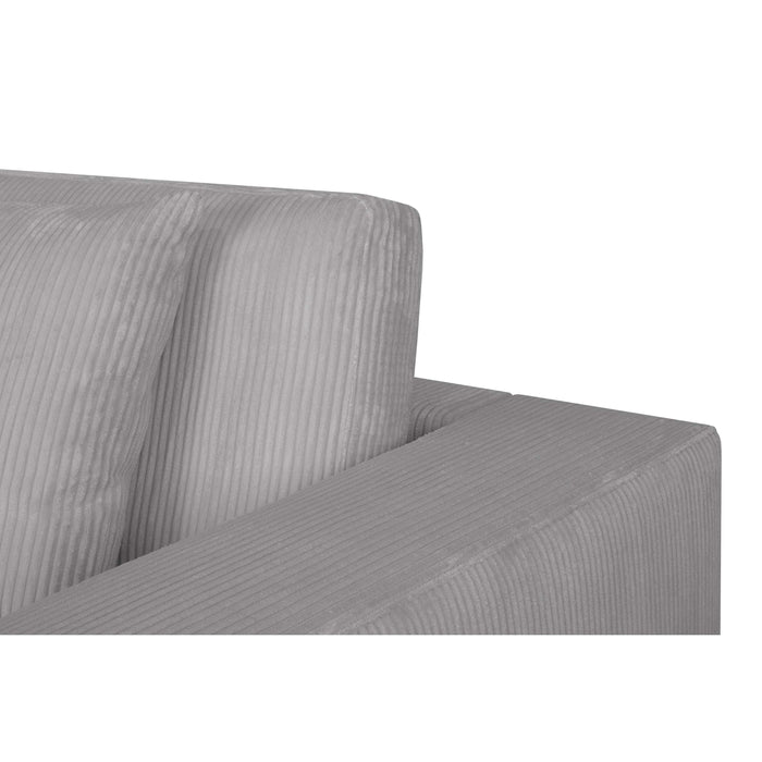 by fonQ Snug 3-zits Hoekbank met Chaise Longue Links - Lichtgrijs