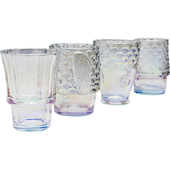 Kare Design Waterglazen vis Set van 4