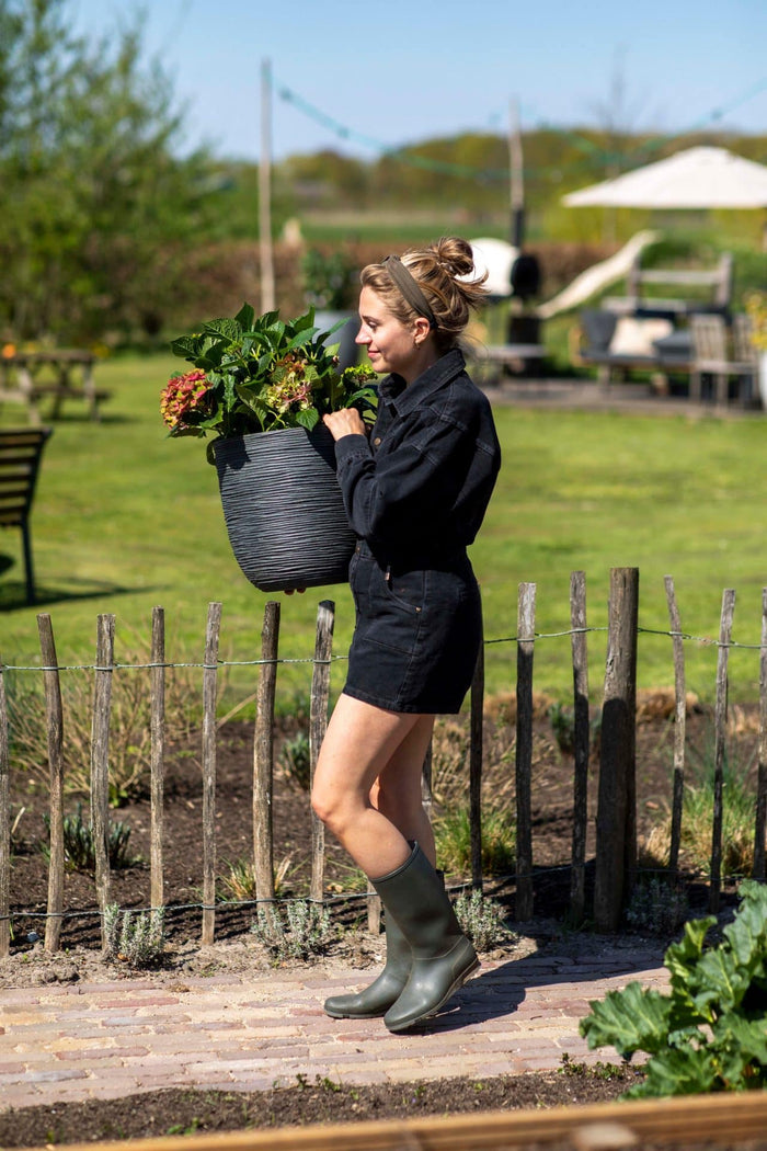 Capi Europe - Pot bol Waste Rib NL - 35x34 - Terrazzo beige