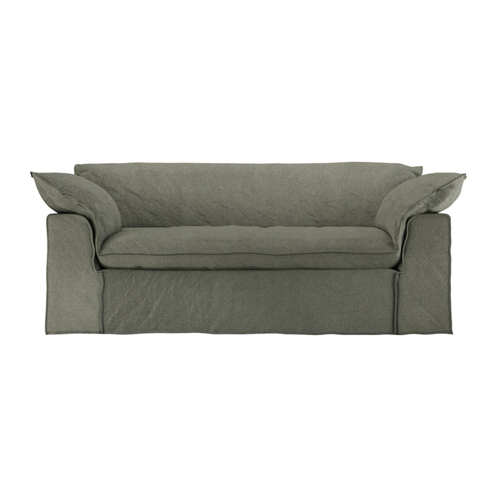 HKliving Nomad 2-zitsbank - Linnen - Army Green