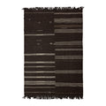 HKliving Striped Woolen Kelim Vloerkleed 150 x 240 cm - Bruin