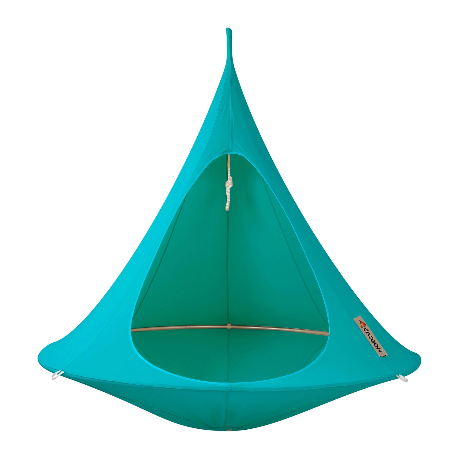 Cacoon Double Hangstoel - Turquoise
