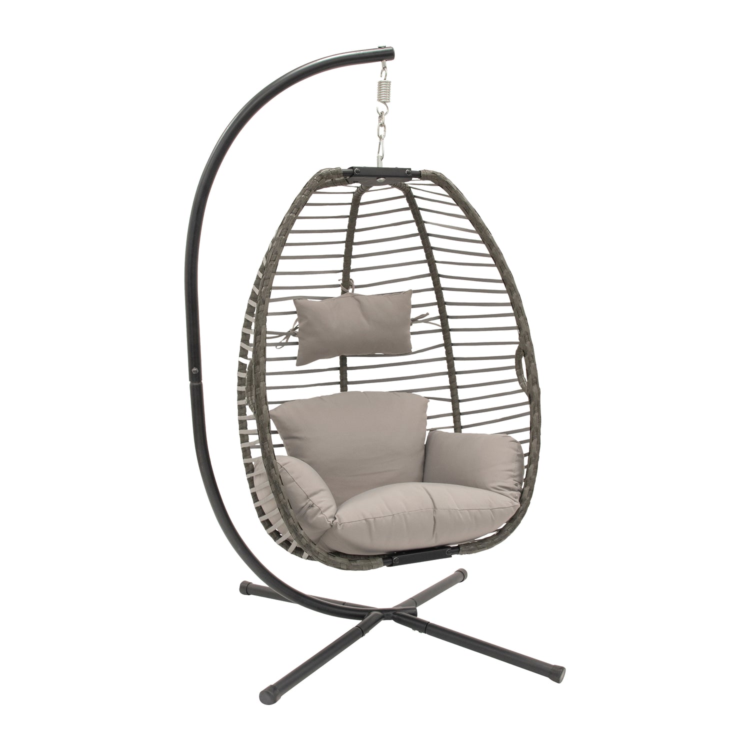 Vivere Moonstone Hangstoel met Standaard