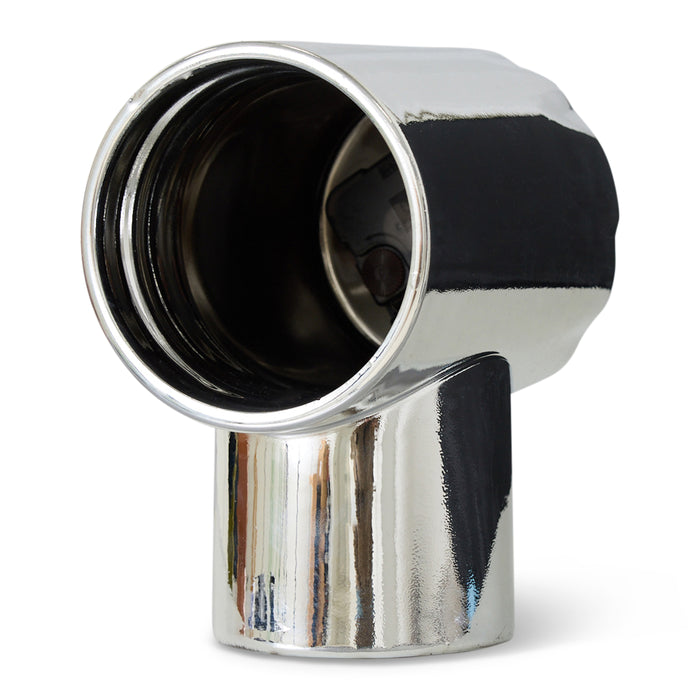 HKliving Retro Ceramics Tafelklok - Chrome